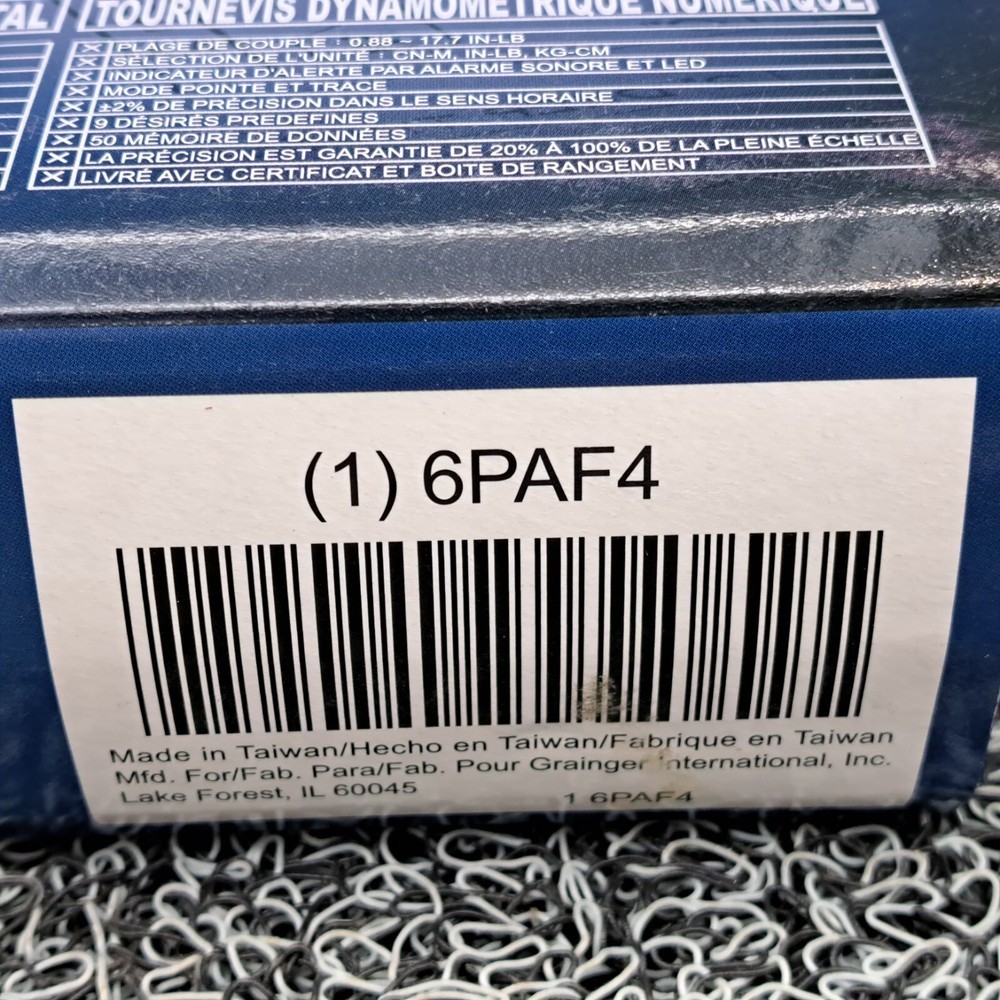 Westward 6PAF4 Torque Driver, 1/4"