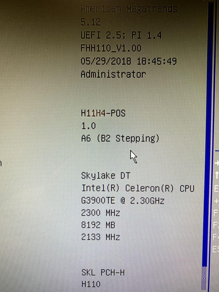 FEC POS PP9667 17” Touch PC, used, tested