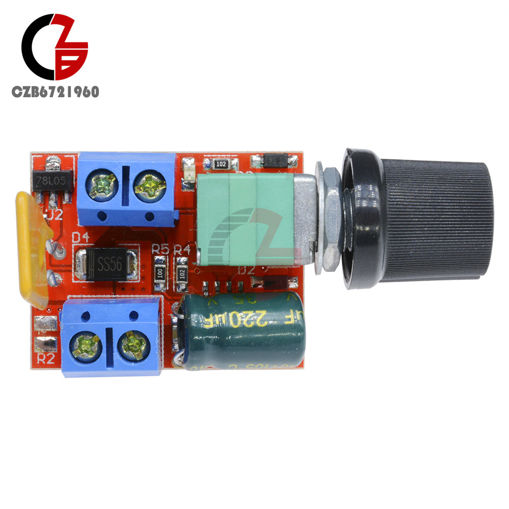 Mini DC 3V-35V 3-35V 5A Motor PWM Speed Control Switch Controller LED Dimmer