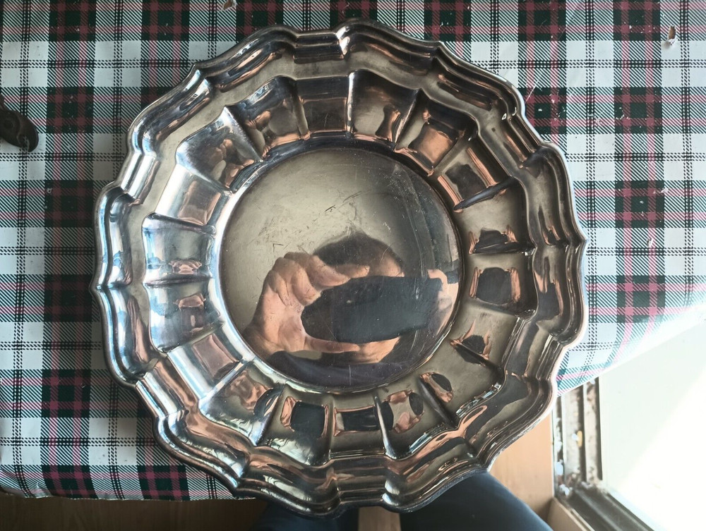 Silverplate Serving Plate REED & BARTON 46 Chippendale 9.75 inches