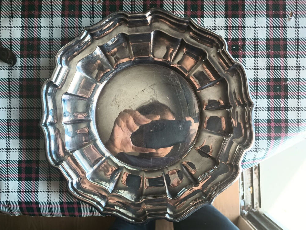 Silverplate Serving Plate REED & BARTON 46 Chippendale 9.75 inches