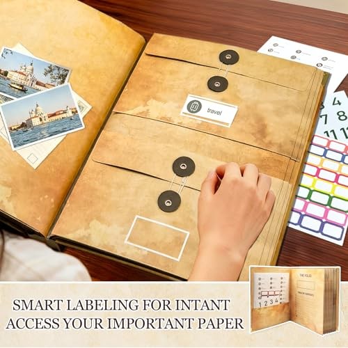 Document Organizer | Expanding File Folder for Important Papers, Maple Leaf