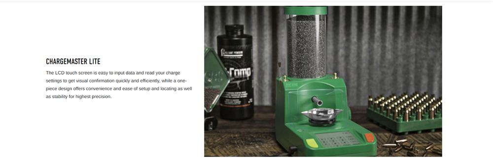 RCBS CHARGEMASTER Lite LCD Touchscreen Accurate Powder Measuring RELOADING SCALE