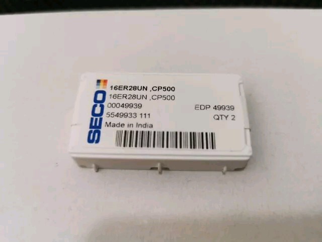 Seco 16ER28UN CP500 Carbide Laydown Threading Insert , 2 Inserts Pack