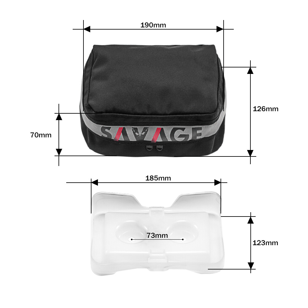 Black Fender Pack Tool Bag For SUZUKI DRZ400S DRZ400E DRZ 400SM DR-Z400 S/SM/E