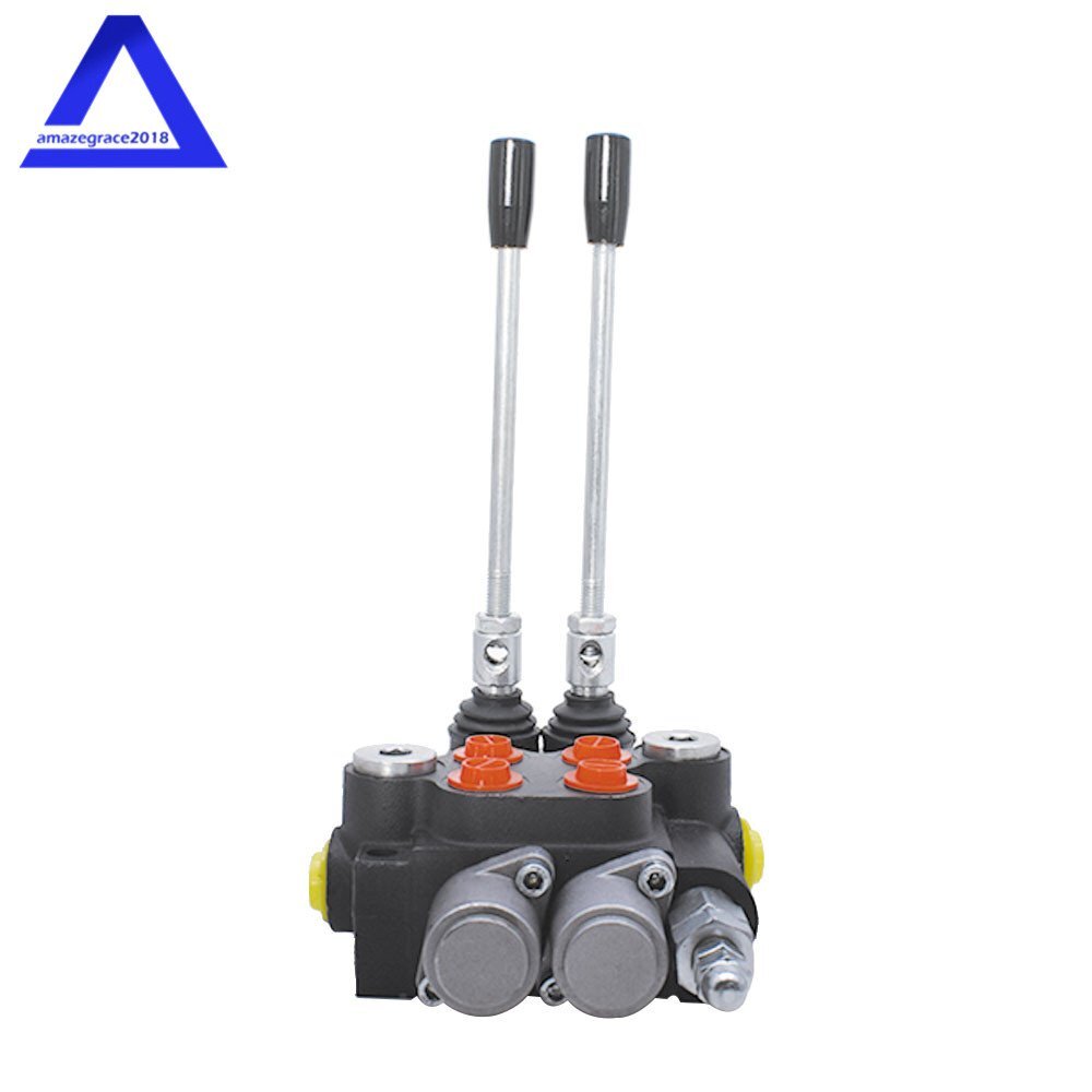 2 Spool Hydraulic Control Valve Double Acting 13 GPM 3600 PSI SAE Ports 3600Psi