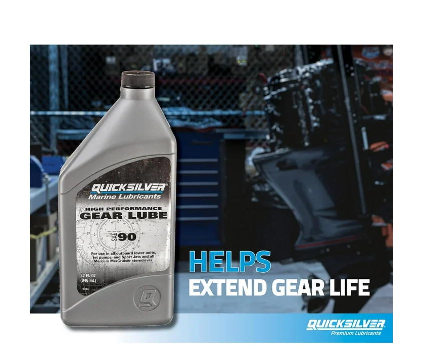 Quicksilver 858064Q01 High Performance SAE 90 Gear Lube for Mercury Outboards