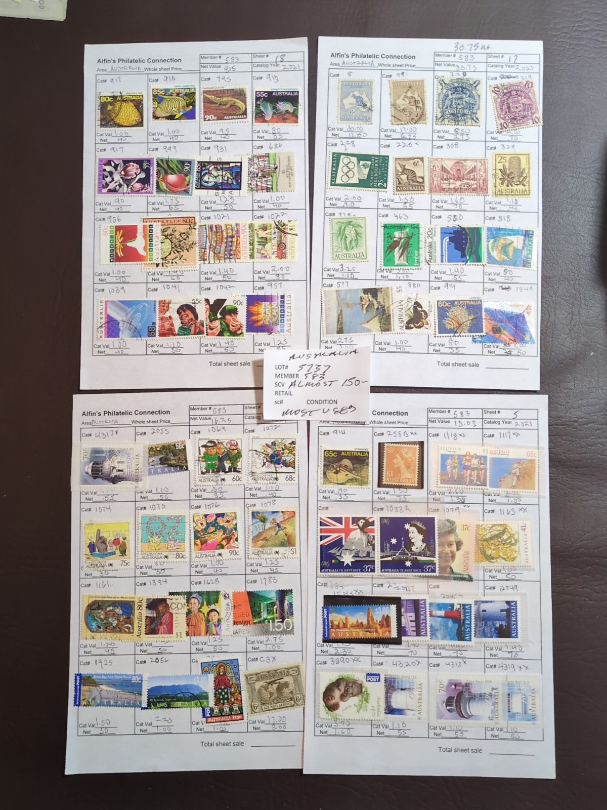 APC W5737 Australia used $150 scv on circuit sheets all identified