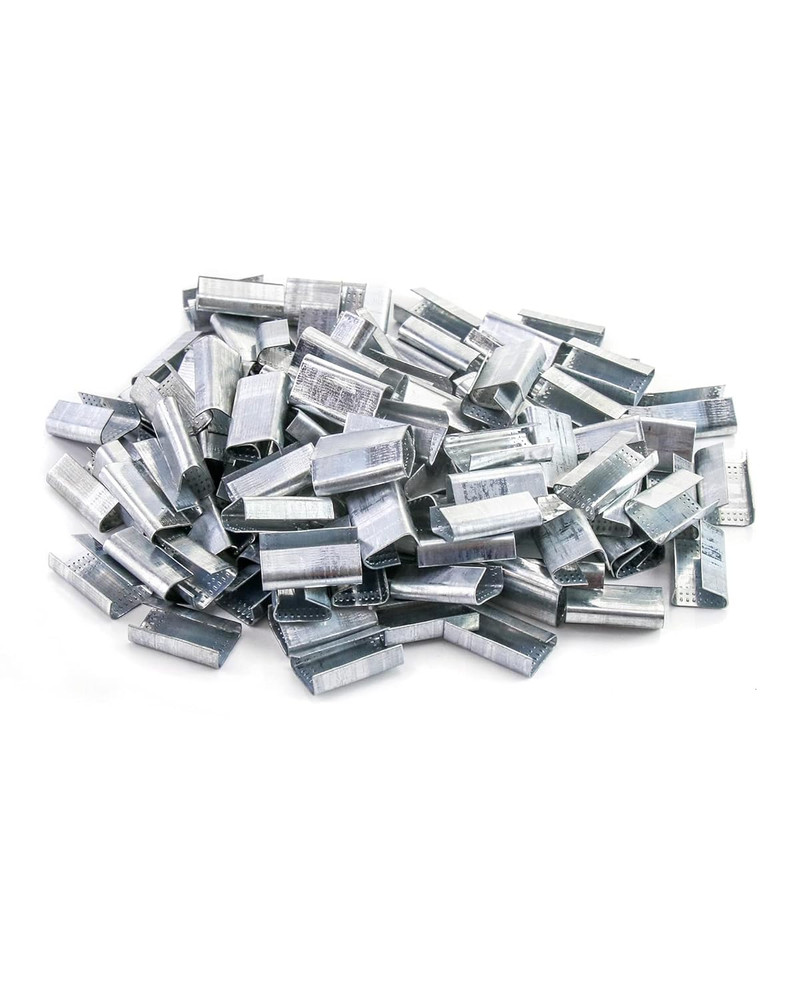 QWORK Seals for 1/2" Strap Width Steel Strapping, 500 Pcs