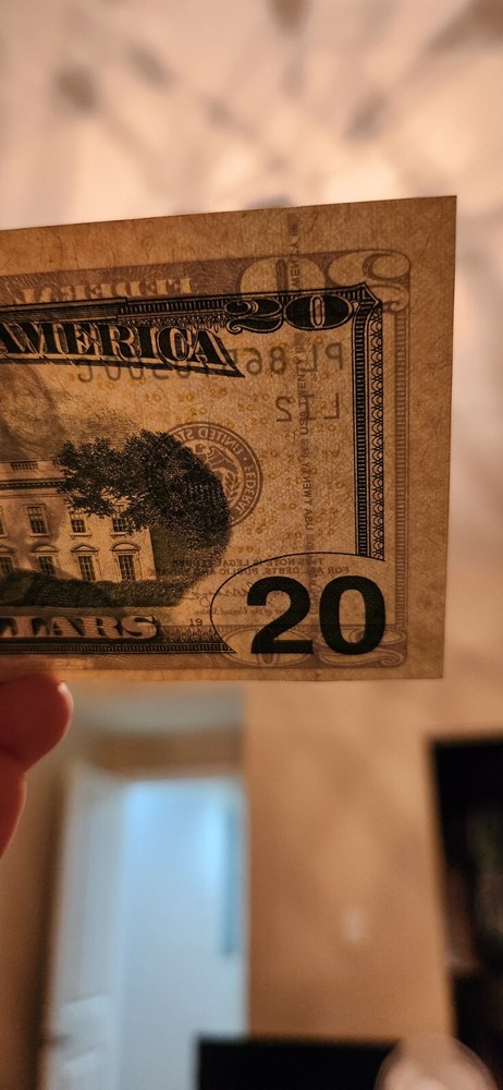 2017 $20 USD Miscut Note