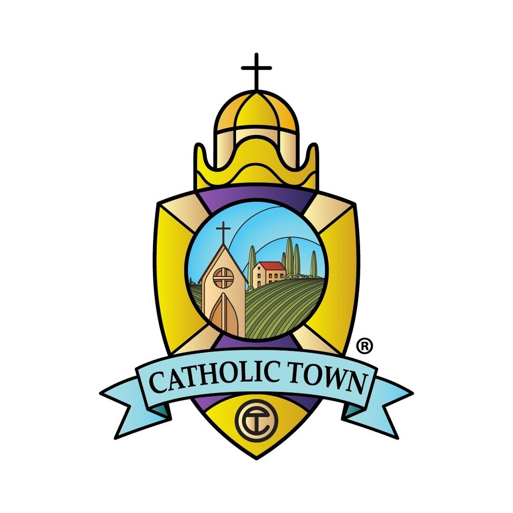 Catholic Town India Agate Natural Stone Beads, Rosary with Caps St Michael medal