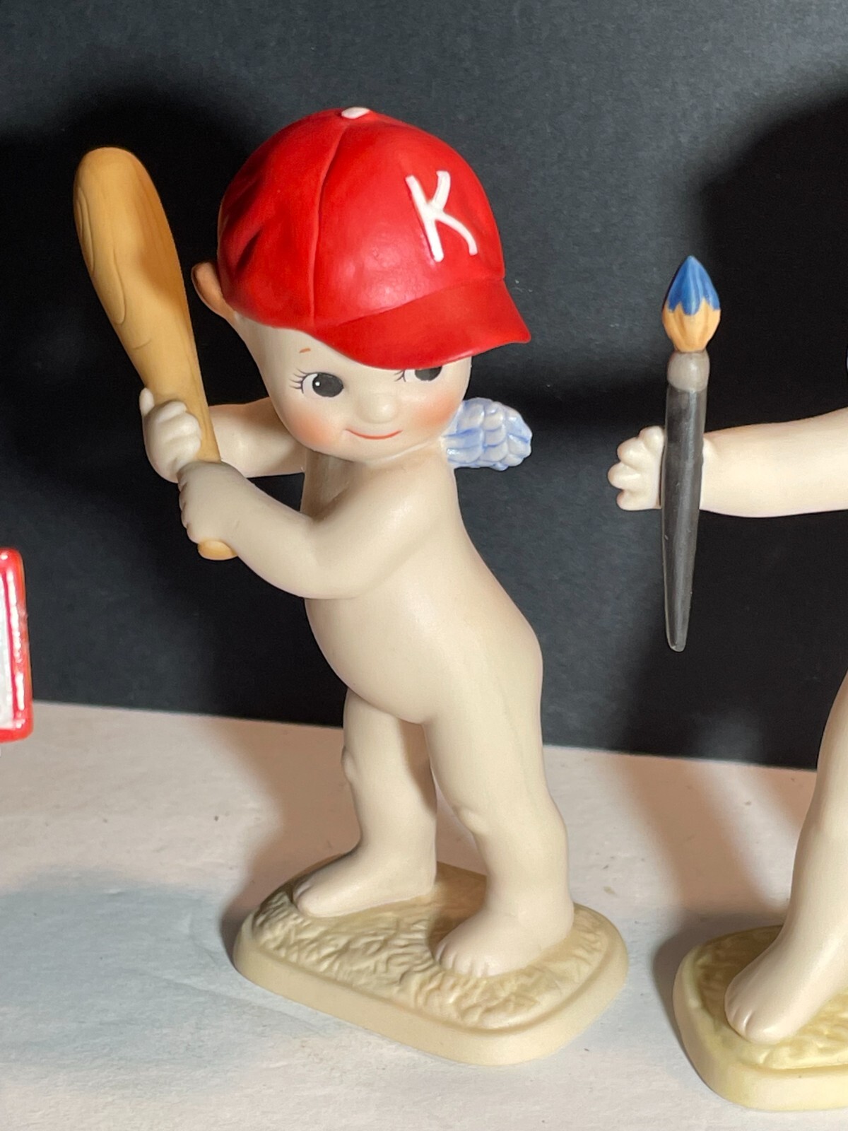 KEWPIE Baby Cupid Bisque Porcelain Figurine - 9 Figurines by Jesco, 1990 pre-own