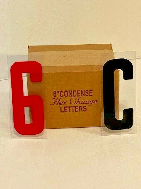 NEW 6 Inch Plastic Changeable LETTER Set for Outdoor SIGN