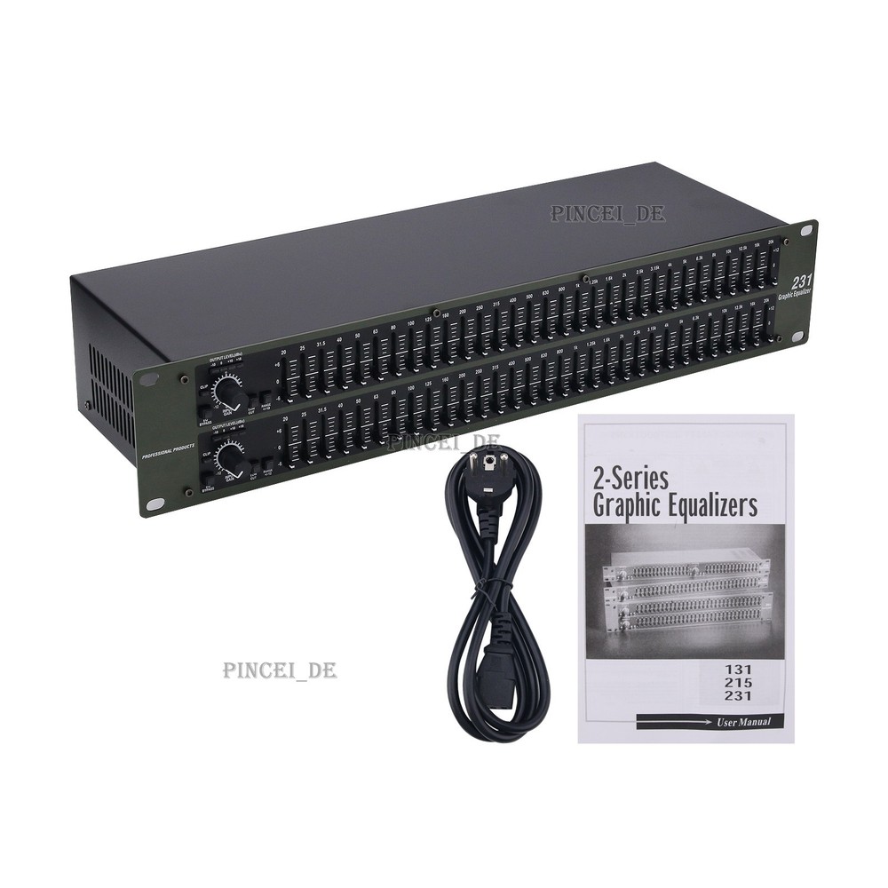 231 Dual 31 Segment Equalizer Professional Equalizer for Home KTV