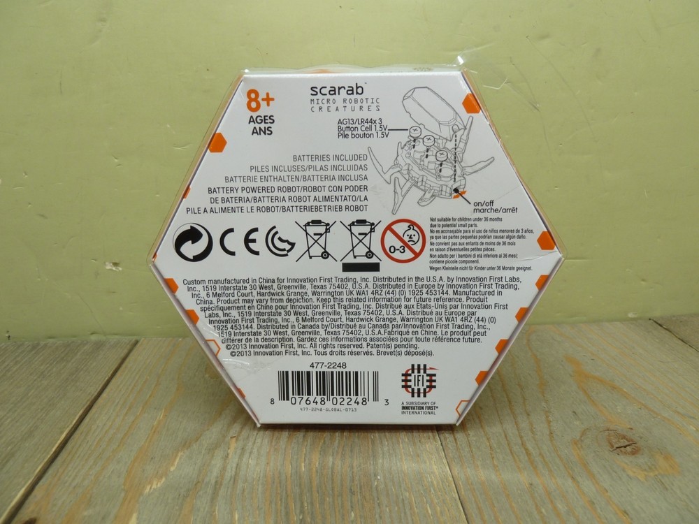 2017 HEXBUG Scarab Blue Micro Robotic Creature NEW Sealed Hex Case 19182BB