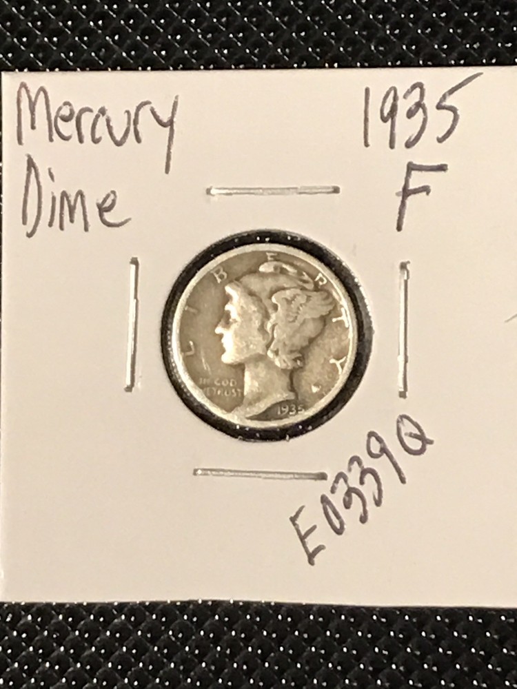 1935 Mercury Dime  F