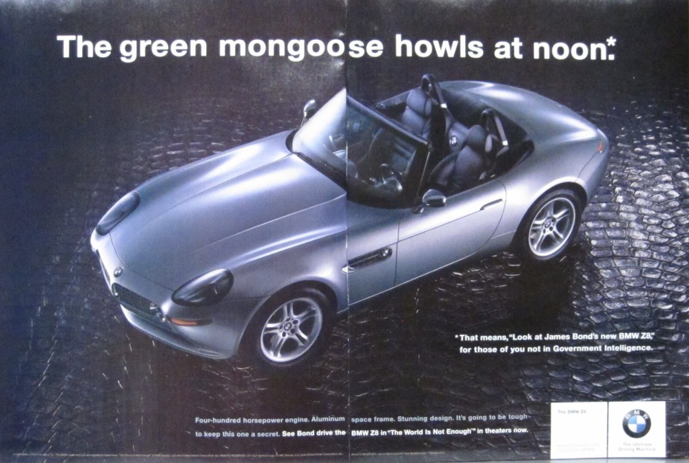 2000 BMW Z8 Print Ad