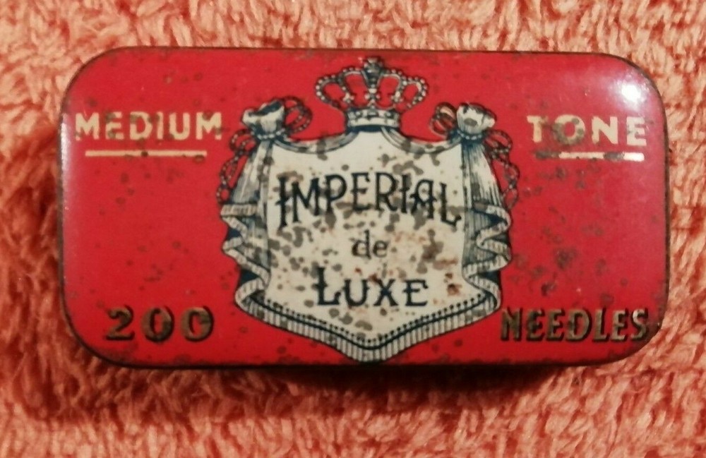 PG 454 GRAMOPHONE NEEDLES IMPERIAL DE LUXE GRAMOPHONE PIN BOX