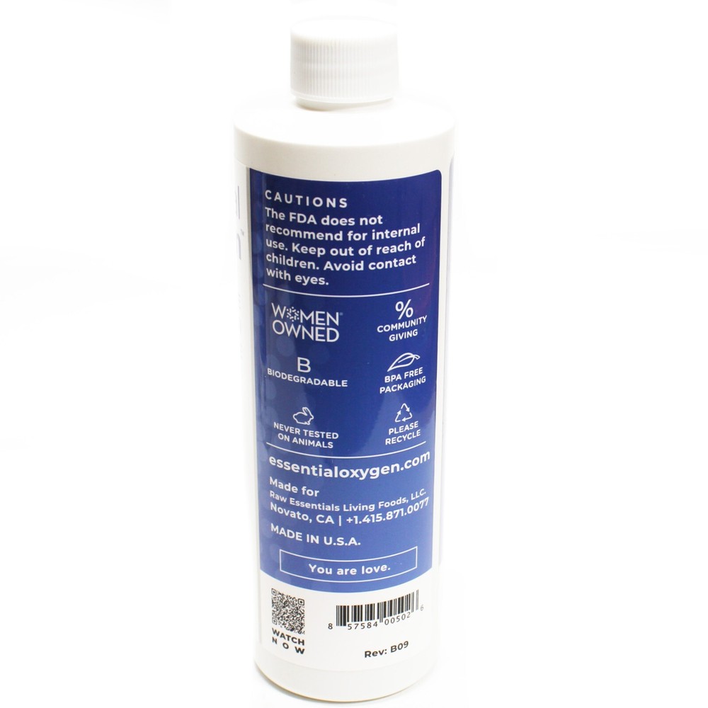 2X Essential Oxygen Food Grade Hydrogen Peroxide 3% Solution 16 fl oz Liquid