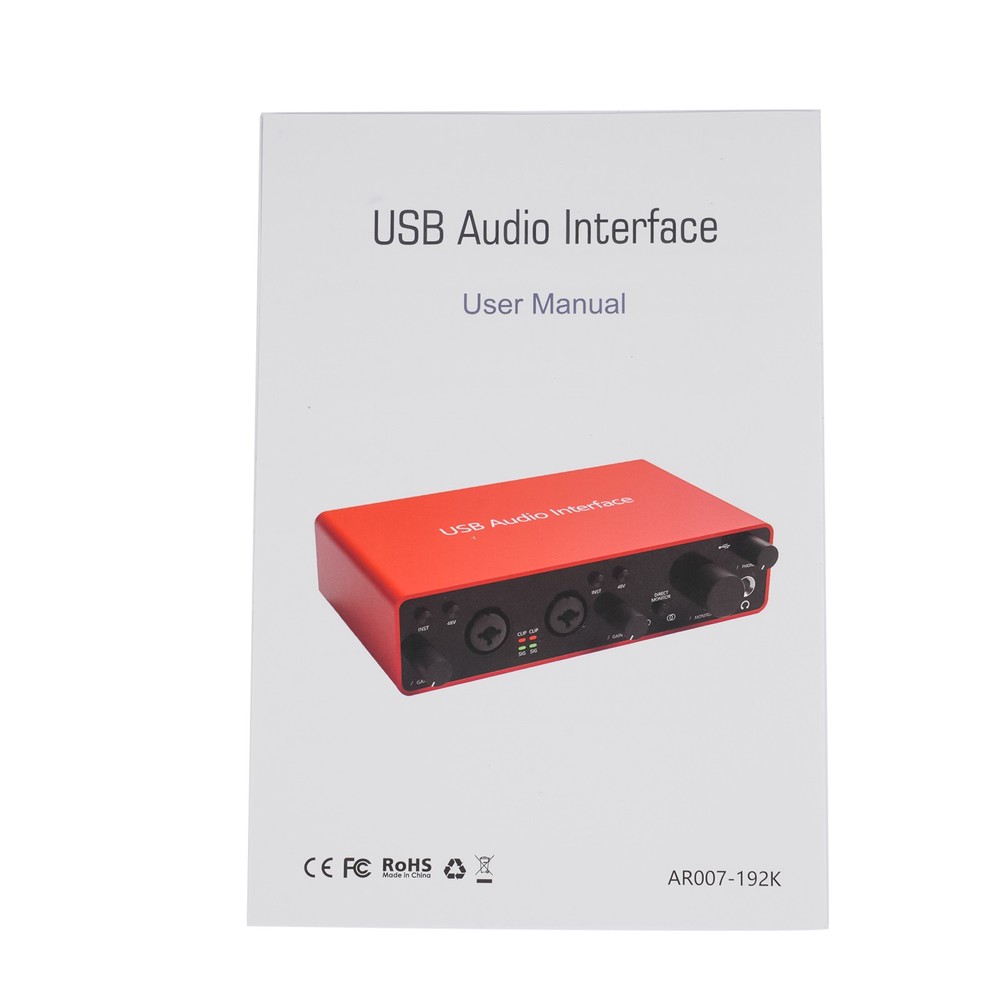 Scarlett 2i2 3rd Generation 24Bit/192KHz USB Audio Interface Fit Pro Music Tools