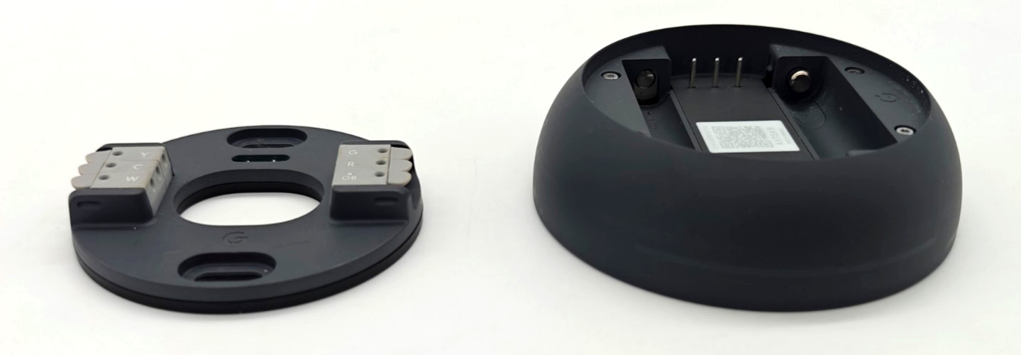 Used Google Nest Thermostat Smart Wi-Fi Thermostat Battery Gray – Mirror Display