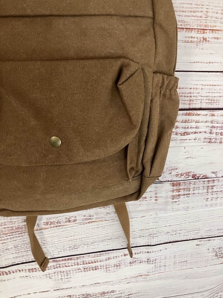 Wrangler Backpack Beige / Brown Washed Canvas New