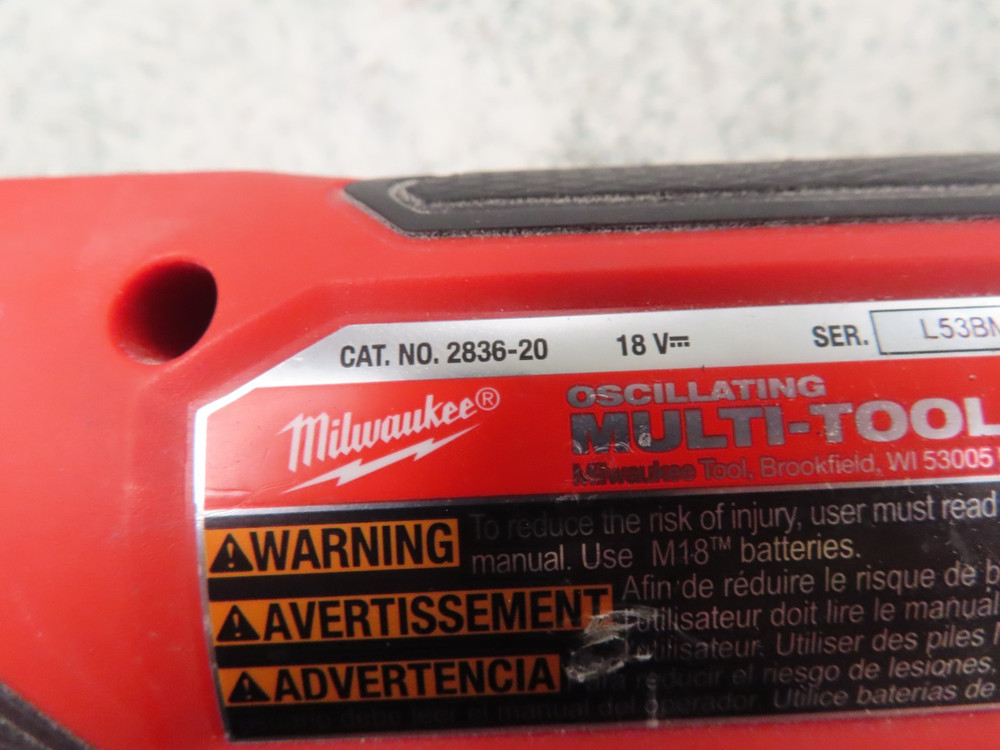 Milwaukee 3 Tool Combo Kit 2 Batteries USED