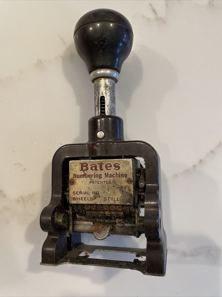 Bates Numbering Machine for Prescriptions