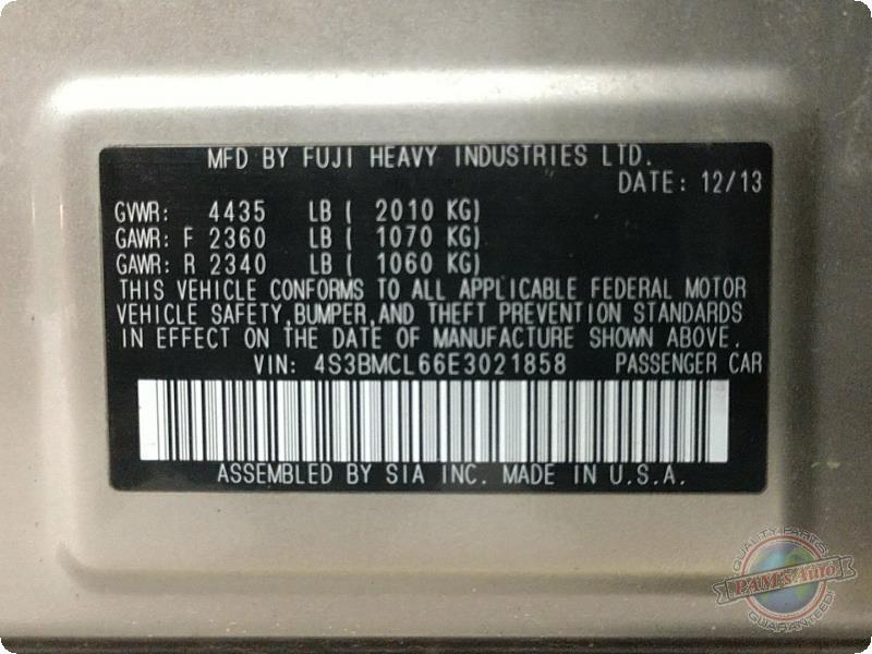 Used A/C Selector Switch fits: 2014 Subaru Legacy automatic temperature control