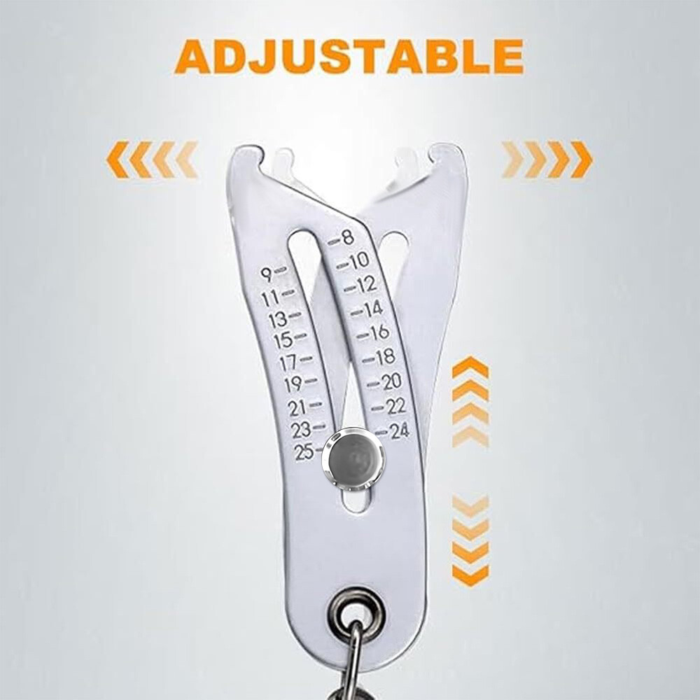 Portable Precise Thread Size Checker Keychain Bolt Size Checker Keychain Manual