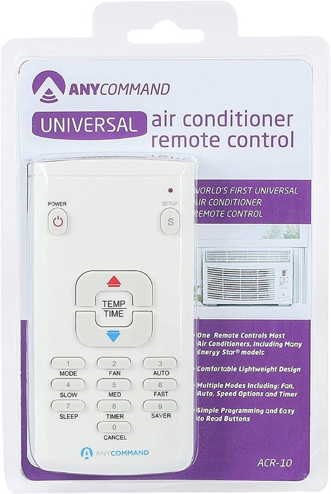 Any Command AC Universal Air Conditioner Remote Control Magnetic Back ACR-10