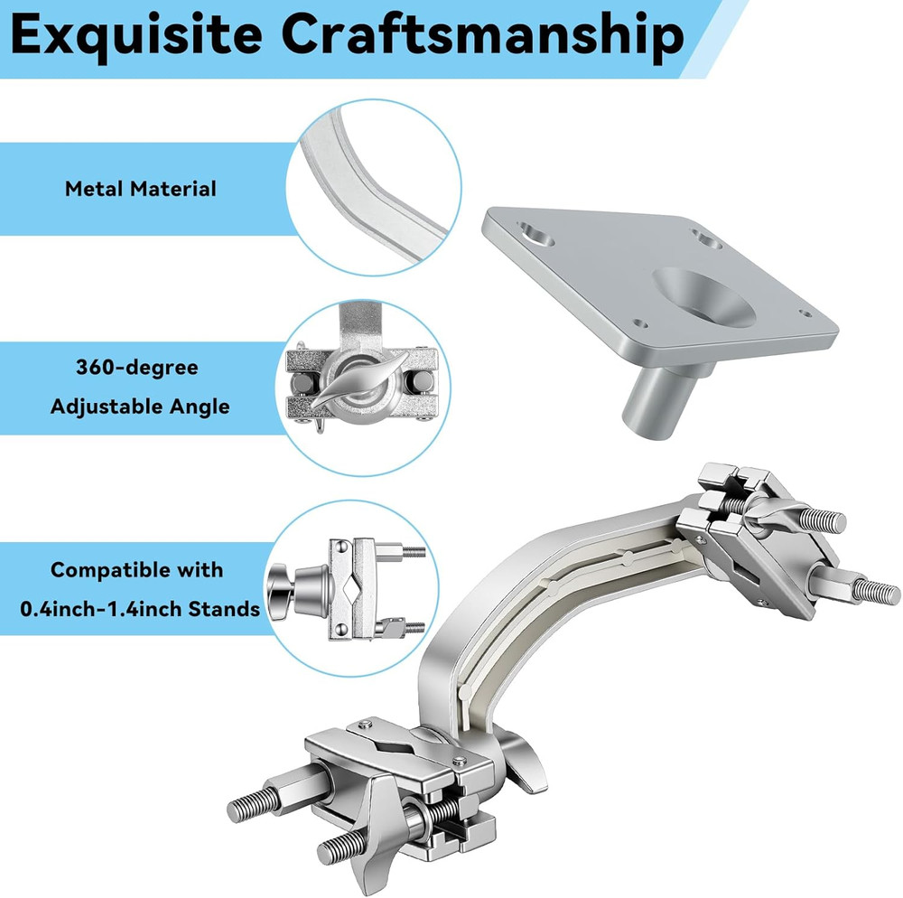 Electronic Module Mounting Plate with Clamp Electronic Drum Module Mount Holder