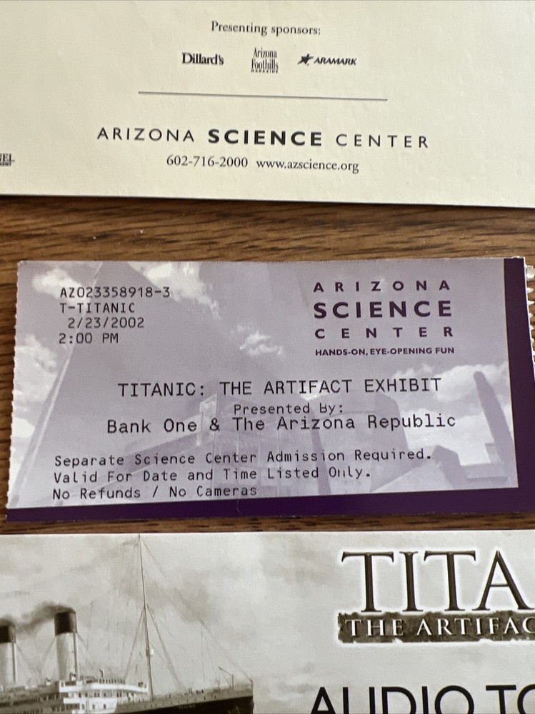 RMS Titanic White Star Line Ticket collection