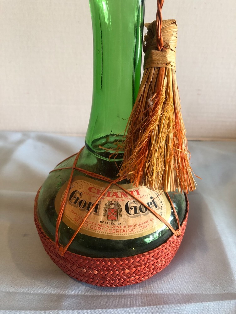 Chianti Gori Gori 20"H Green Wine Bottle EMPTY
