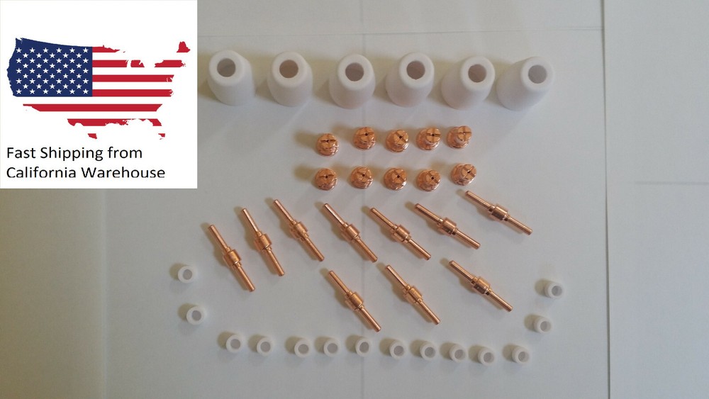 Amico 40 Amp CUT-40 Plasma Cutter Cutting MachineConsumables 40pcs Copper Extend