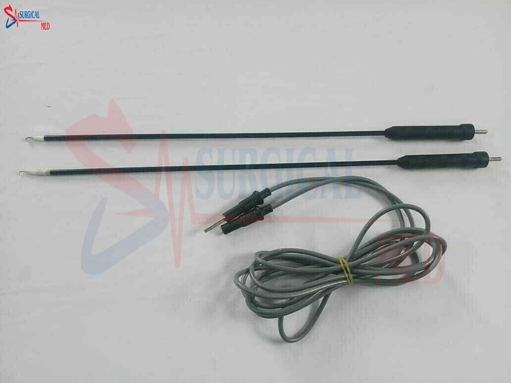 Laparoscopic Monopolar Electrode Spatula and L-Hook Surgical Instruments Set 5mm