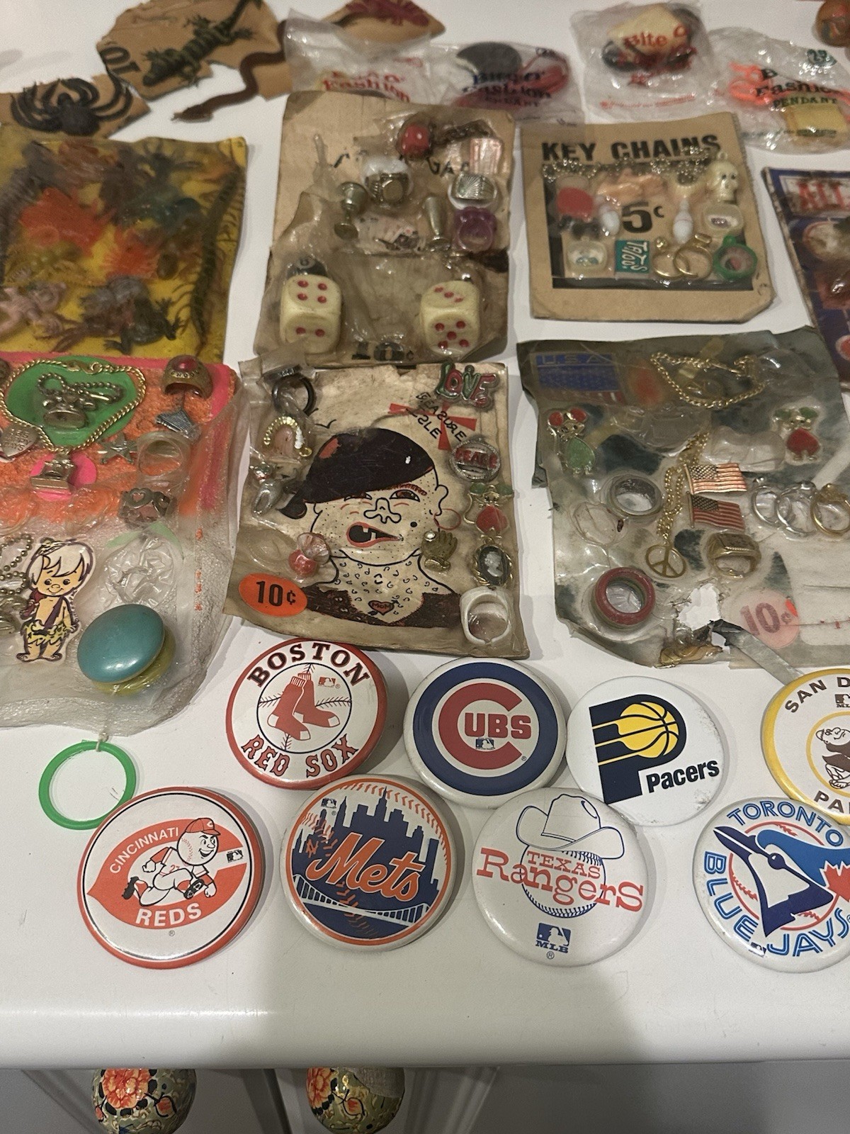 Vintage Gumball Machine Trinkets Toys Mixed Lot