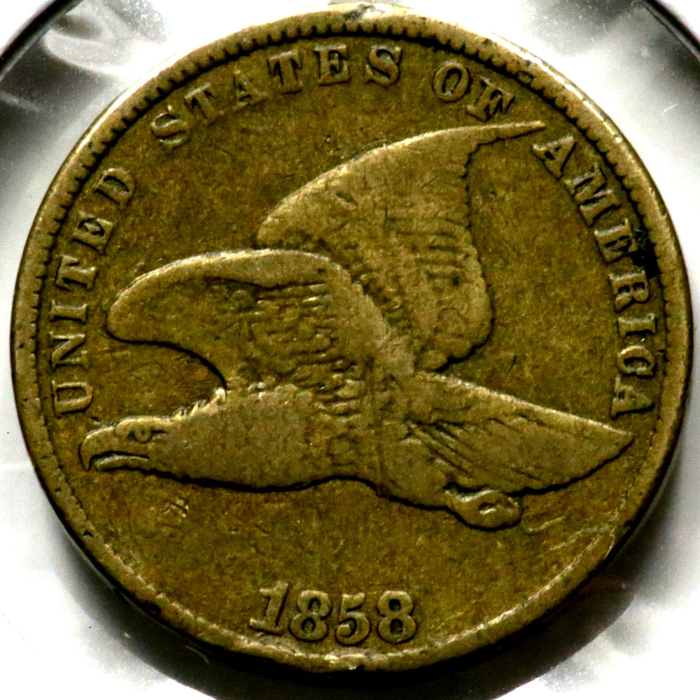 1858 Flying Eagle One 1 Cent - Small Letters  R1827