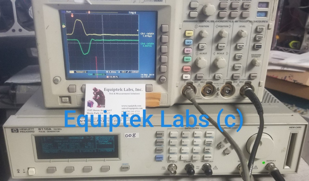 HP 8110A Pulse Pattern Generator 150 MHz Dual output Adjustable Rise/Fall TESTED