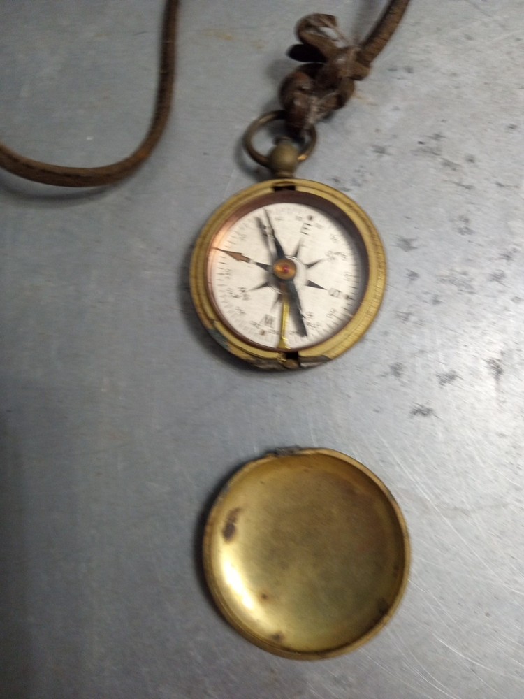 WW11 Brass Compass Well used