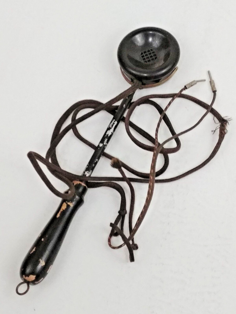 Vintage Brush Telescoping Microphone UNTESTED Electronics Development Black Rod