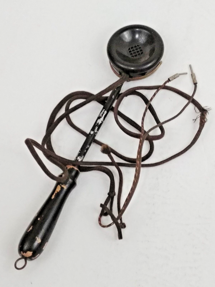 Vintage Brush Telescoping Microphone UNTESTED Electronics Development Black Rod