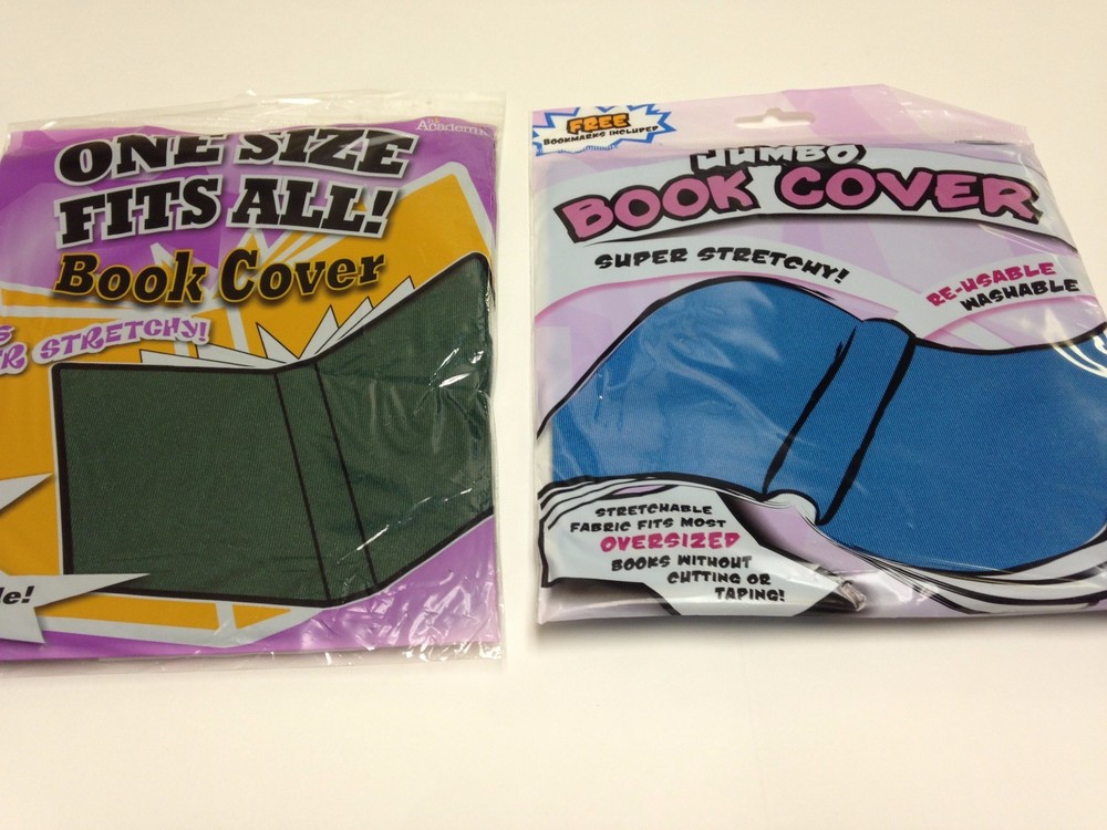 Book Sox Stretchable Book Cover Mystery Bundle, Mixed Colors,+ Spinner $10 value