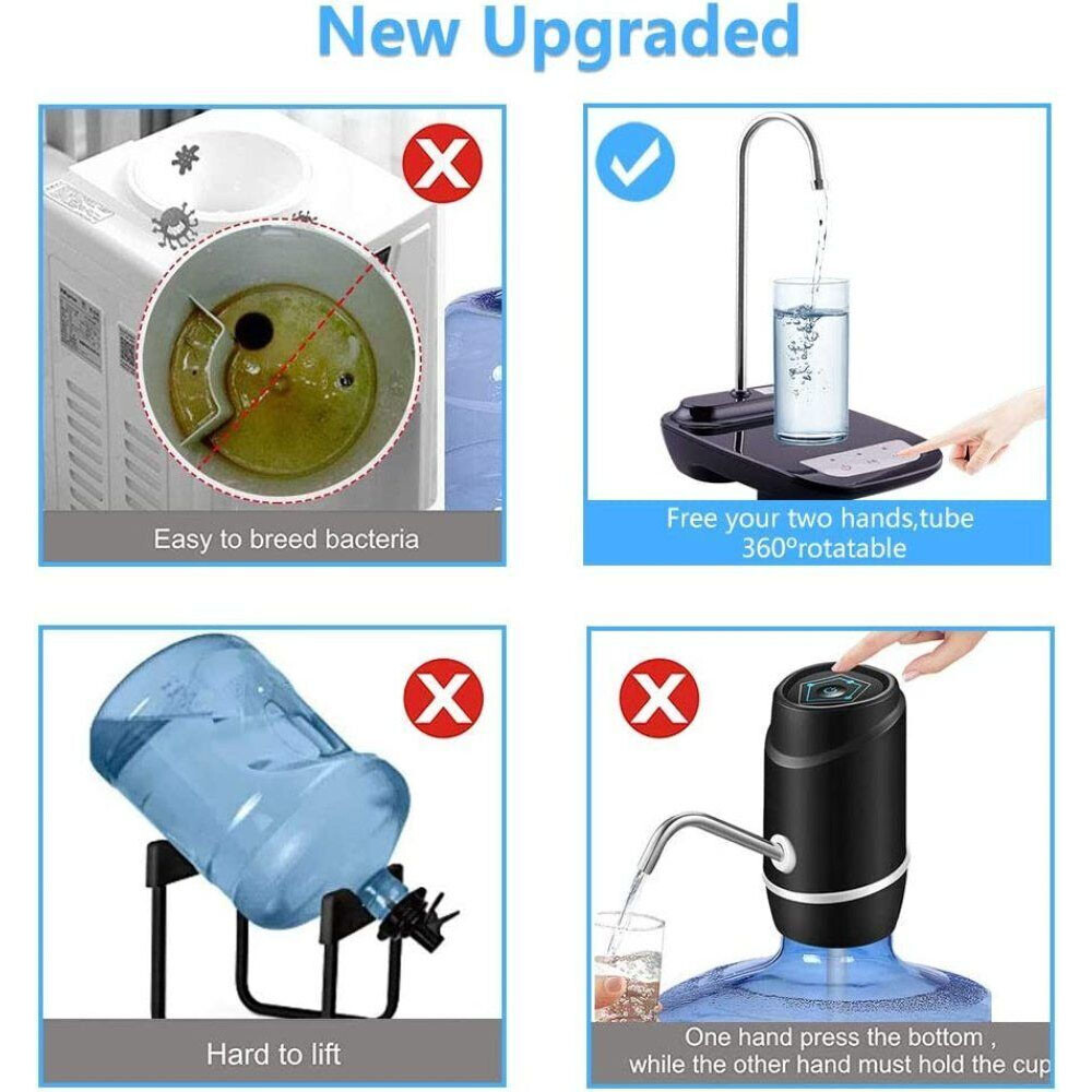 5 Gallon Water Bottle Switch Pump Electric Automatic Universal Dispenser USB