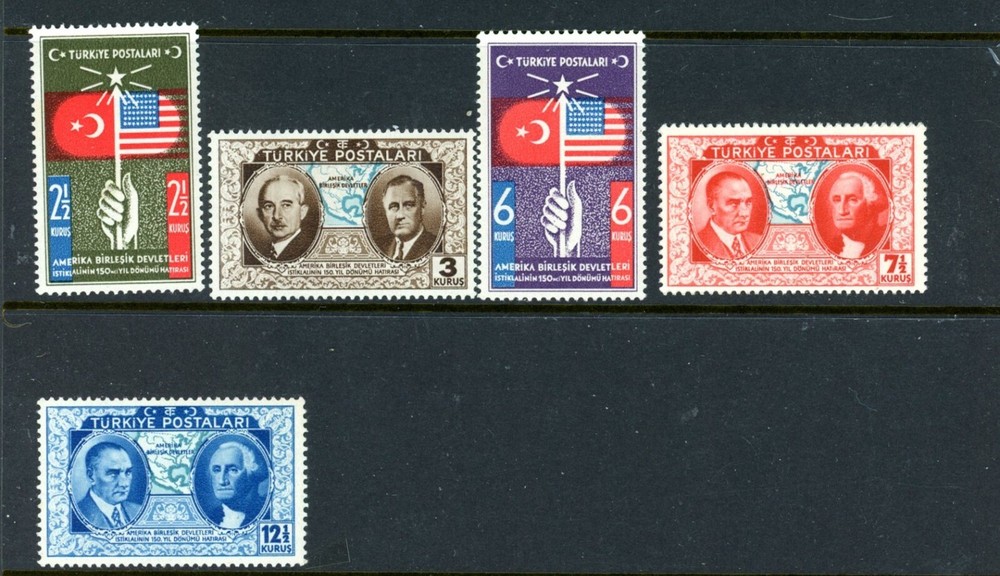 Turkey Scott # 817 - 822 - MH - Nice Centering                     (10-C79)