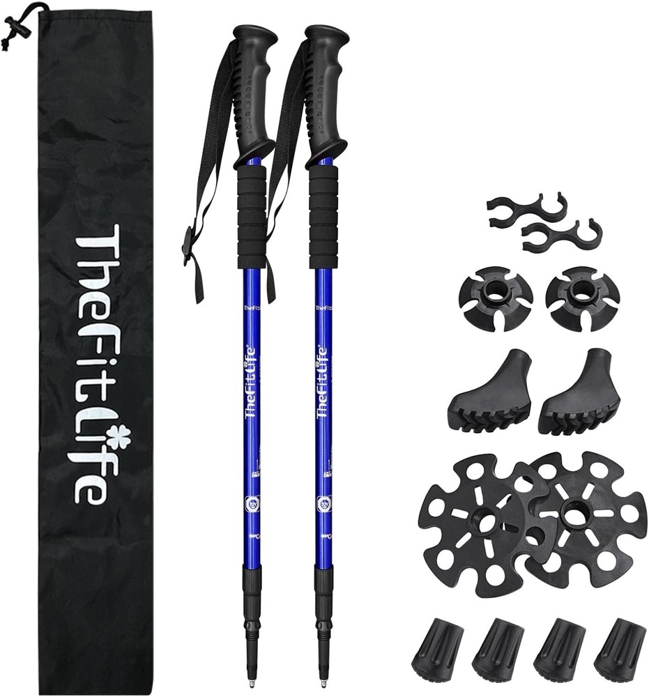 Versatile Hiking Poles with Quick Lock & Compact Foldable Design for Travel