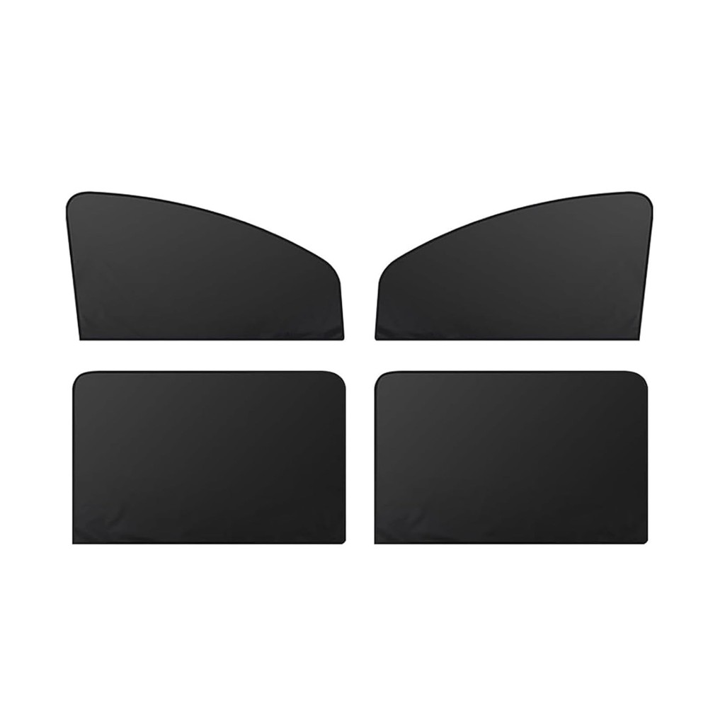 DACIRTY 4 PCS Side Window Windshield Sunshield, Full Shade Front Rear Black