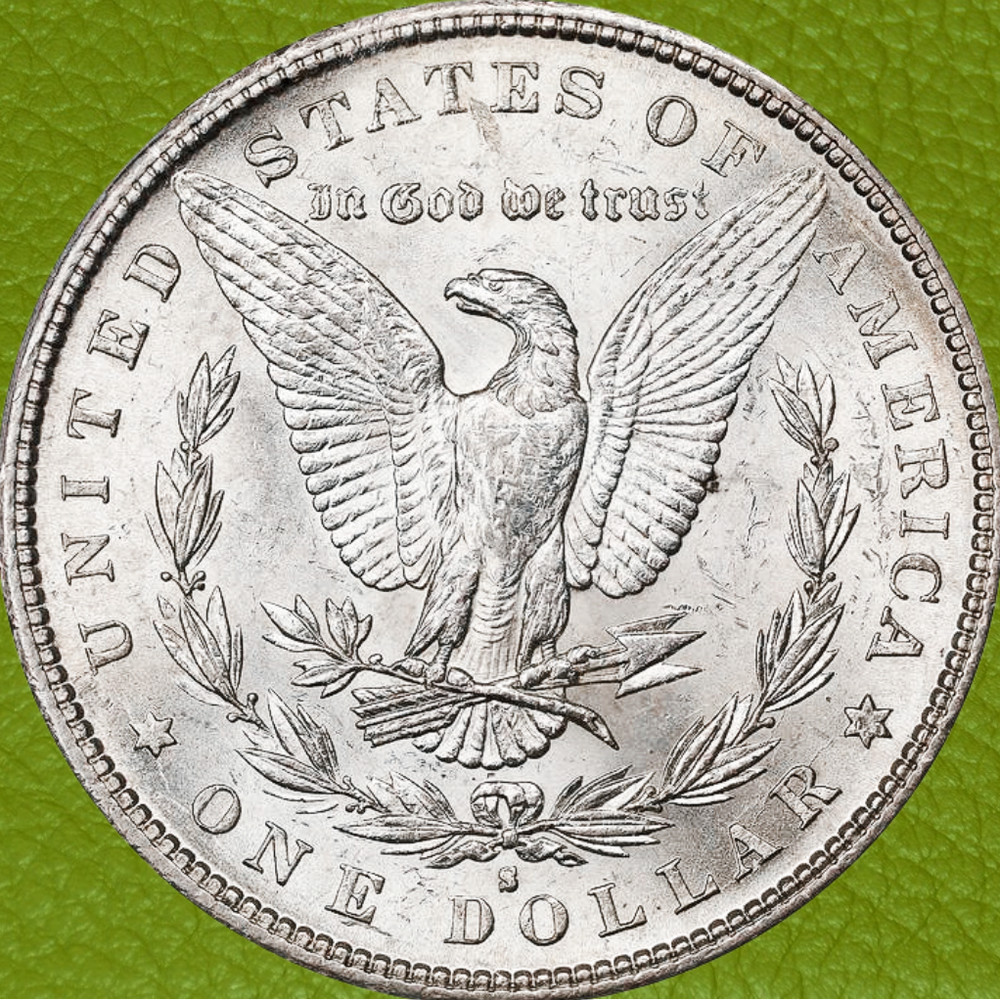1887 S $1 Morgan Silver Dollars in Capsule