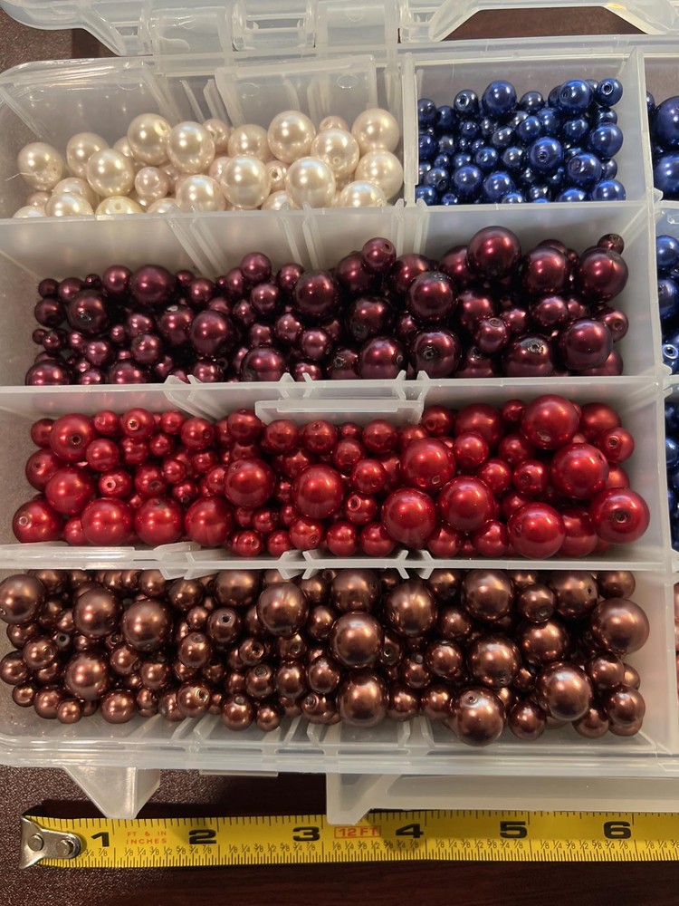 Assorted Craft Beads Set in Organizer Box (SR139)
