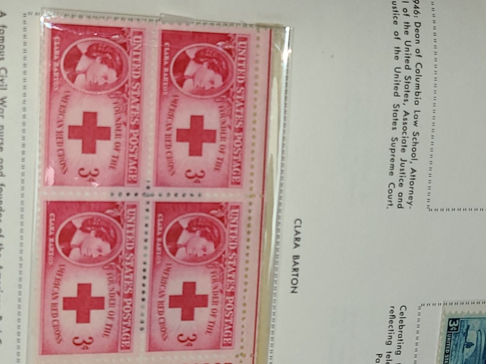 HARRIS LIBERTY BLOCK Postage Stamp Album with appx 172 block stamps